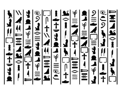 hieroglyphics stencil longquang 3d print model - Mito3D
