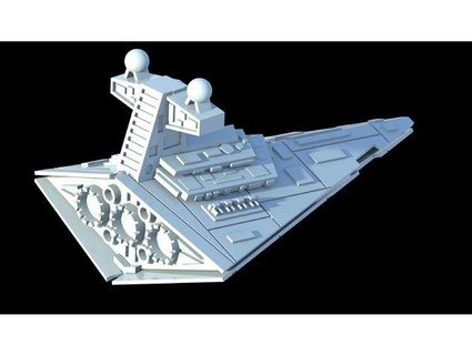 star destroyer kit card fine engineer 3d print model - Mito3D