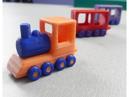 mini giocattolo treno ravi3d 3d print model - Mito3D