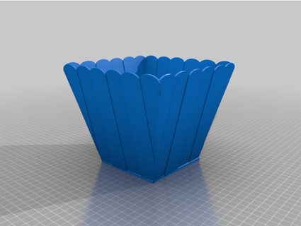 popcorn box kubzz 3d print model - Mito3D