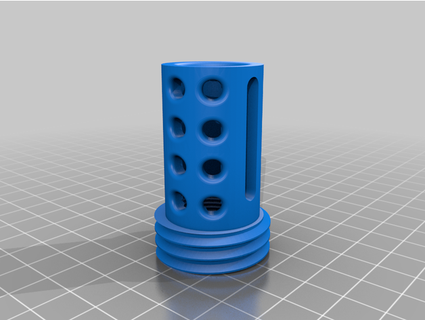 beowulf muzzle brake silentsw0rd 3d print model - Mito3D