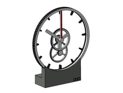 hollow clock flying hands melz01 3d print model - Mito3D