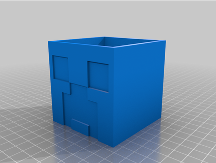 Minecraft rastejador armazenamento figura zacccc 3d print model - Mito3D
