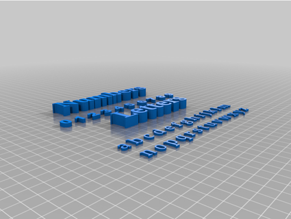 number letters porlando 3d print model - Mito3D