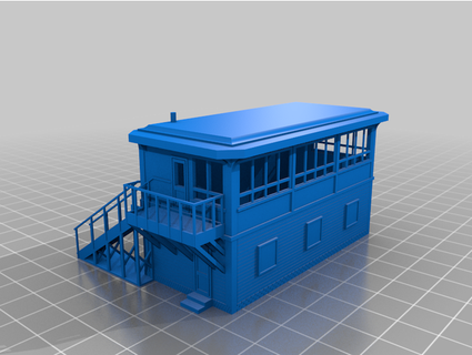 signal box - n scale mikesrailway 3d print model - Mito3D