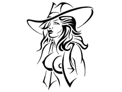 cowgirl stencil 5 longquang 3d print model - Mito3D