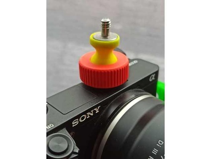 camera hotshoe ball mount joint ballmount balljoint fangli 3d print model - Mito3D