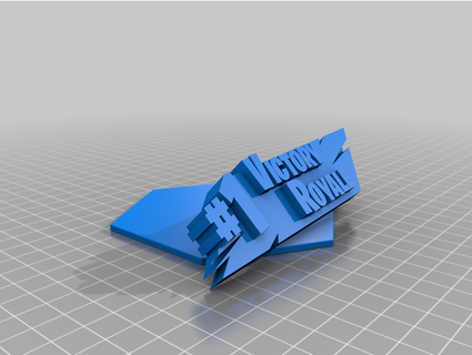 fortnite zafer Kraliyet şekil ayakta durmak g l 3d print model - Mito3D