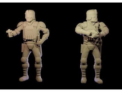 Uzay polisler barındırılan 3d print model - Mito3D