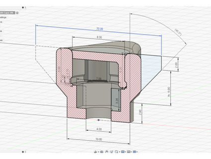 parametric knob cap reworked marena 3d print model - Mito3D