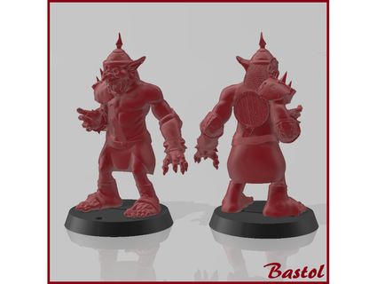 blood bowl troll 3 bastol 3d print model - Mito3D