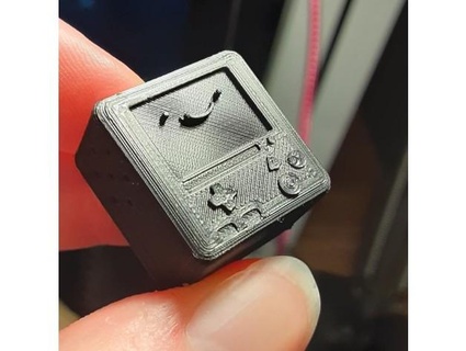 tiny bmo keycap stem panzyloaf 3d print model - Mito3D