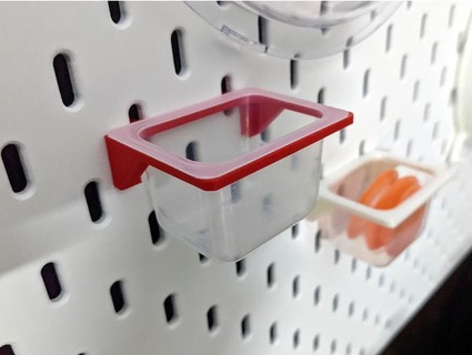 pannello forato fermo quark tazze t0b1 3d print model - Mito3D