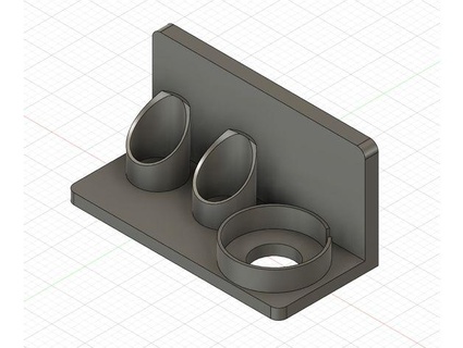 Halfter Oral io inkl Aufnahme Ladestation 3d print model - Mito3D