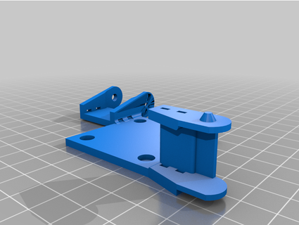 ender 3 dual cable chain mount flipped bmg extruder silikowski 3d print model - Mito3D