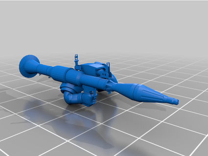 intergalactic guard motor rifle infantry missile launcher alyxlunceford 3d print model - Mito3D