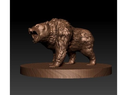 marrón oso z home 3d print model - Mito3D