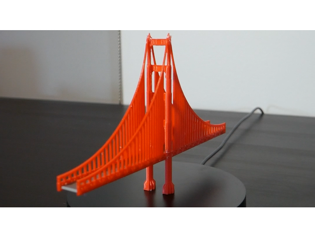 golden Tor Brücke ternäres Design 3D print model - Mito3D