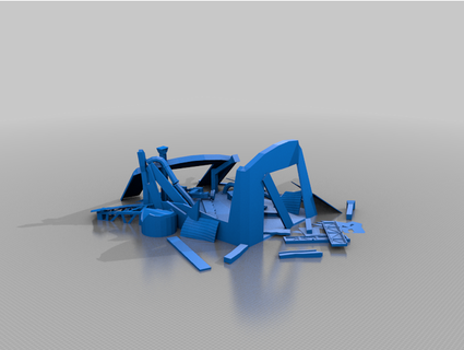 distrutto ork appendiabiti terreno lp jimjimjimmyjim 3d print model - Mito3D