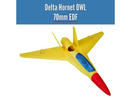 delta eşek arısı baykuş 70mm edf uçağı Ölçek Dosyalar 3d print model - Mito3D