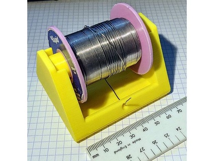 solder spool stand bluegoldfish 3d print model - Mito3D