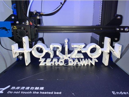 horizonte cero amanecer logo wolterwevers 3d print model - Mito3D