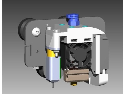 Ender 3 5 Moskito hotend + bl touch neugierig 3d print model - Mito3D