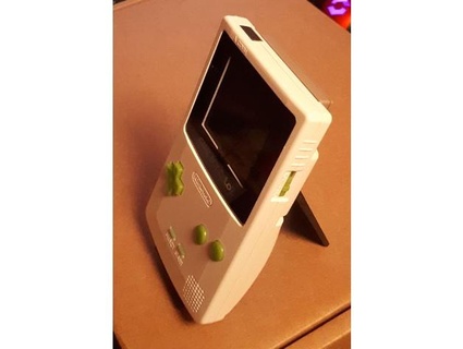 estante soporte gameboy color verde 3d print model - Mito3D