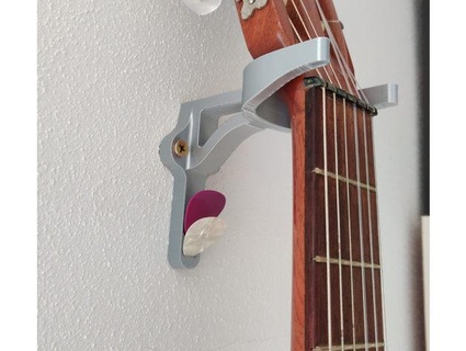 wall mounted guitar holder ailg 3d print model - Mito3D