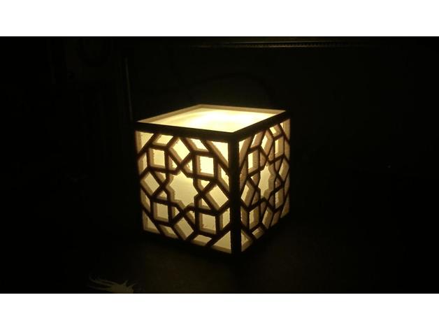 oriental luminária luz caixa pato saco leite 3D print model - Mito3D