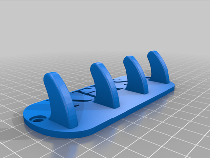 simple key rack 3deth 3d print model - Mito3D