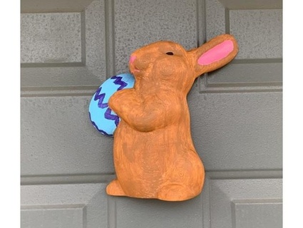 easter bunny door decoration mattindetroit 3d print model - Mito3D