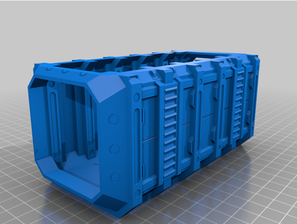 forgecrate w open top flat bottom typhoontong 3d print model - Mito3D