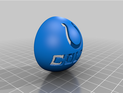 indianapolis colts golf ball marker evanwhittaker 3d print model - Mito3D