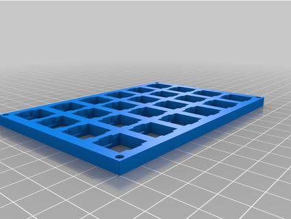 magnete filo tastiera staccarsi piatto onebigdoor 3d print model - Mito3D