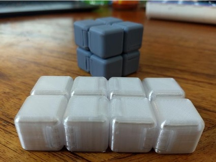 fidget cube upper hinge support jdulrich1 3d print model - Mito3D