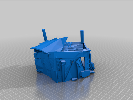 ork scrap shanty buildings - terrain lp jimjimjimmyjim 3d print model - Mito3D
