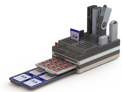 sd card & micro box usb stick holder findusdwarf 3d print model - Mito3D