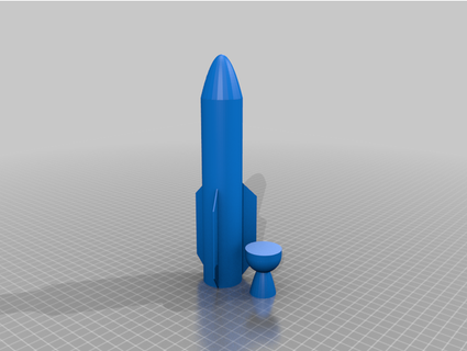 model rocket joshvdv 3d print model - Mito3D