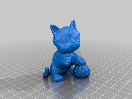 kedi yavrusu iplik jmack3y 3d print model - Mito3D