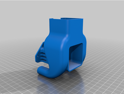 adks ender 3 ventilador duto v3 melhorado monte gavião azul 3d print model - Mito3D