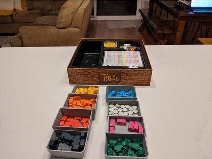 tiny towns box insert eight containers msilby 3d print model - Mito3D