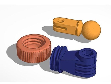 universal phone holder ball joint dumbozo 3d print model - Mito3D