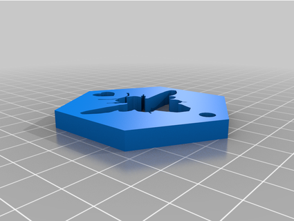 bee hex keychain cringodesign 3d print model - Mito3D