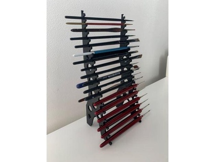 xl horizontal art brush holder kudykam 3d print model - Mito3D
