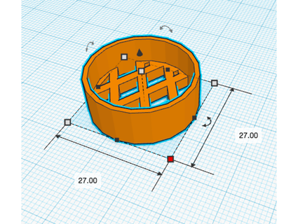 pesce serbatoio vuoto maglia tapewormzines 3d print model - Mito3D
