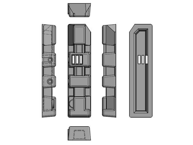 blok panel Greeblie James r5d4 3D print model - Mito3D