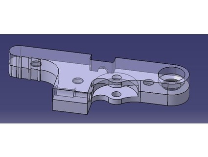 lever handle extruder a10m freth 3d print model - Mito3D