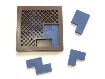 vierzehn Schritte tray packing Puzzle Stewart Sarg stc 187 Asien Gel 3d print model - Mito3D