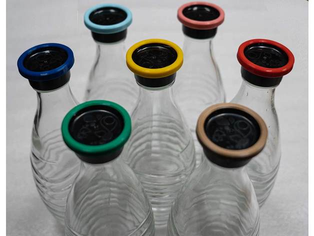 Flasche Deckel Marker Soda Stream Glas Flaschen flaschenkappe markierung glas flaschen Exmänner 3D print model - Mito3D